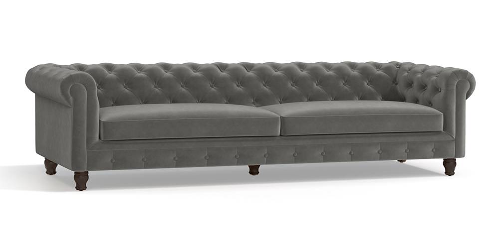 Winchester Fabric Sofa (Ash Grey Velvet)